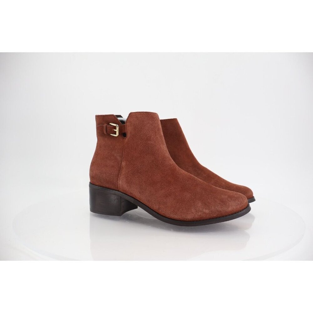 Cole Haan Womens Haidyn Ankle Booties Size 11 B Brown Leather Buckle W22416